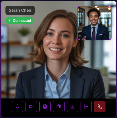Live Relevana interview between an interviewer and a candidate